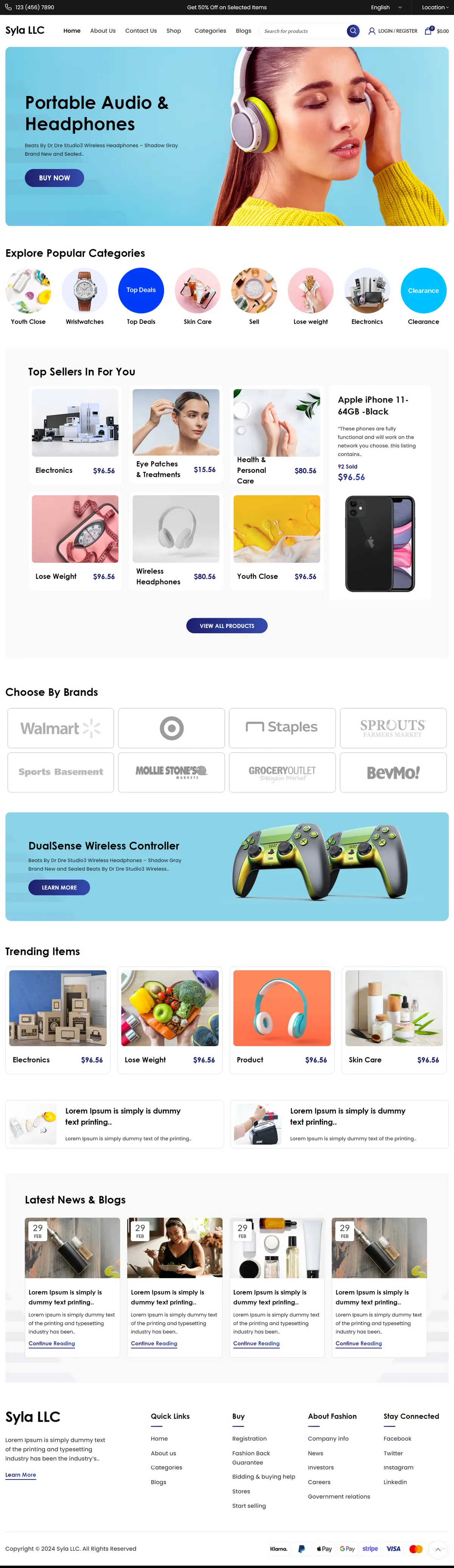 Syla LLC complete website design and development preview